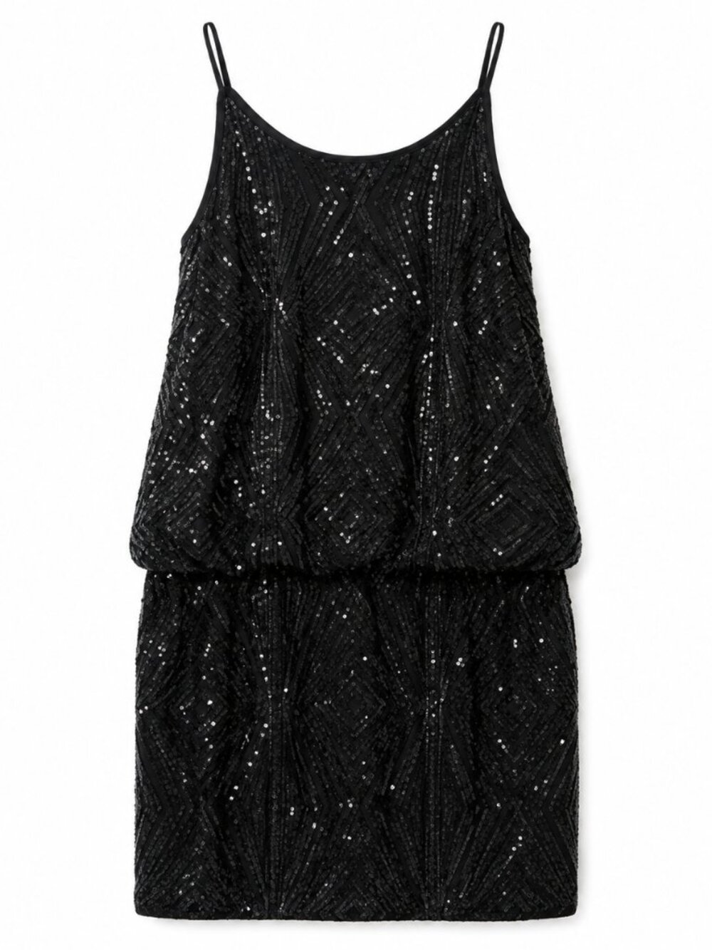 SAYLOR Black Sequin Romper